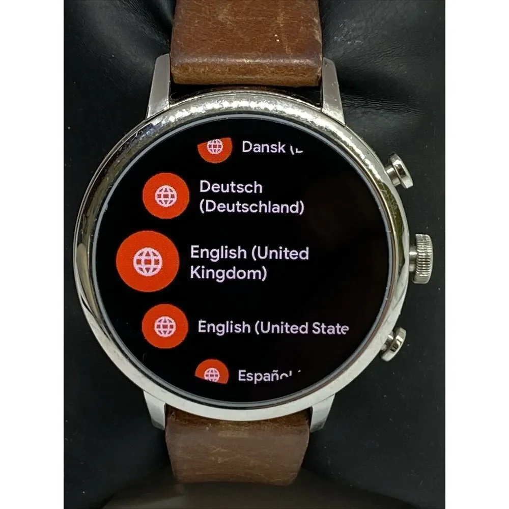 Fossil GEN 4 FTW6011 Women's Brown Leather Digital Dial Hybrid Smartwatch BS258